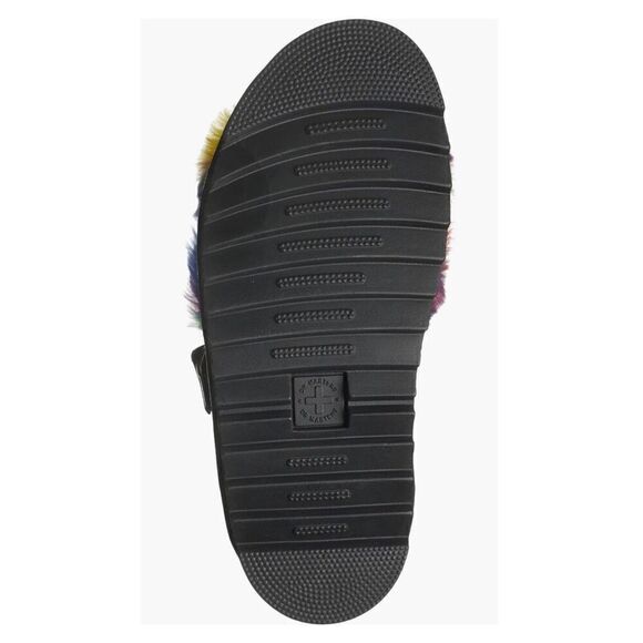 Dr. Martens | Voss II Fluffy Faux Platform Sandal - Picture 5 of 9